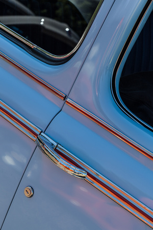Baby Blue 1946 Ford Super Deluxe Coupe