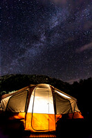 Milky Way Over Tent