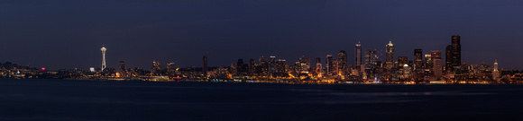 Blue Hour in Seattle From Alki Beach