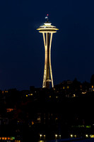 Seattle's Space Needle from Gas Works Park