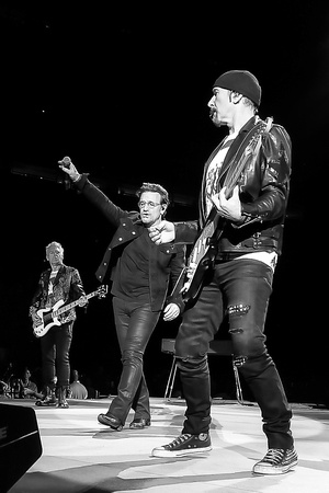 The Edge, Bono, and Adam Clayton