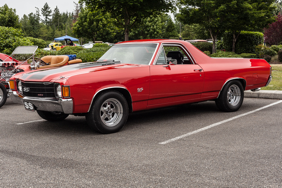 Shelby Red 1972 Chevy El Camino SS