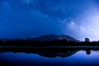 Milky Way Over Mount Si, Reflected in Borst Lake