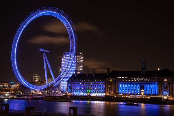 London Eye and the Thames