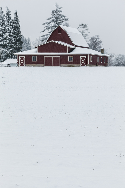 Brian D. Jones Photography | Sultan Barns | Red Barn in Snow, Sultan ...