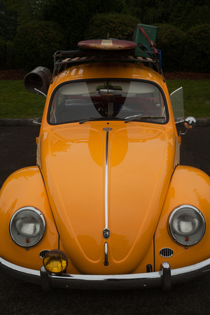 Orange/Bamboo 1965 VW Bug