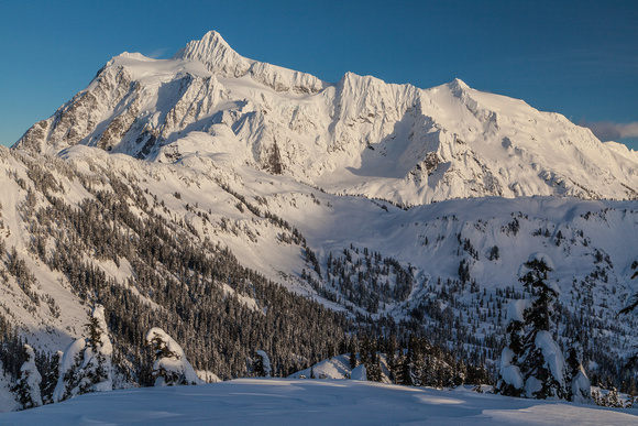 Mount Shuksan In Winter