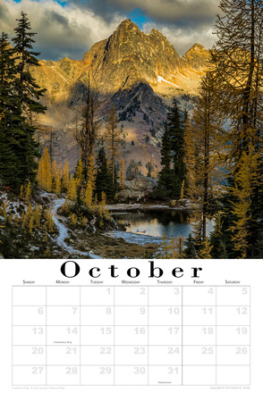 2019 Calendar October