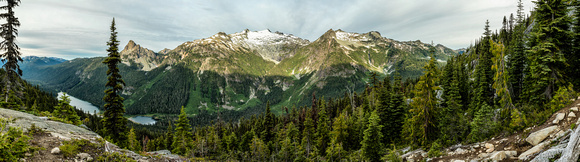 Mount Daniel, Cathedral Peak, and Hyas Lake