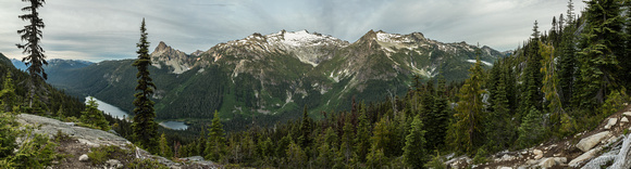 Mount Daniel, Cathedral Peak, and Hyas Lake