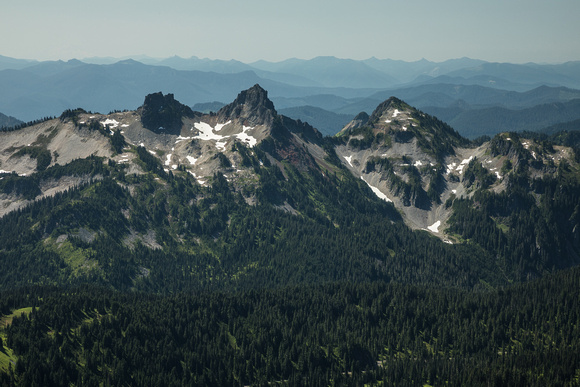 The Castl,e Pinnacle Peak and Plummer Peak