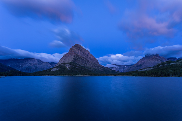 Mount Grinnell, Mount Wilbur, and Swiftcurrent Lake
