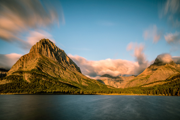 Mount Grinnell, Mount Wilbur and Swiftcurrent Lake