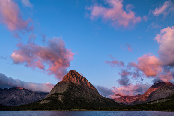 Mount Grinnell, Mount Wilbur and Swiftcurrent Lake