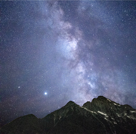 Colonial Peak and the Milky Way, North Cascades National Park, Washington